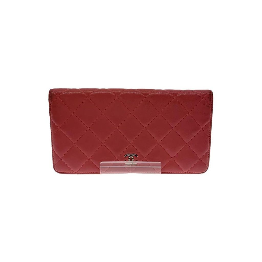 Chanel กระเป๋าสตางค์ Matelasse สีชมพู ผู้หญิง ส่งตรงจากญี่ปุ่น มือสอง
