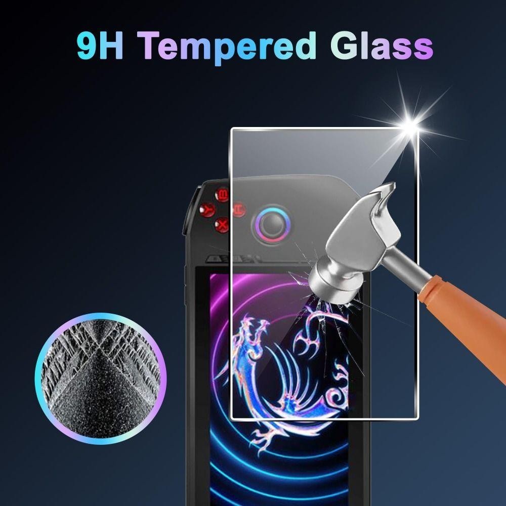 Fruitu 2pcs Temperd Glass,คอนโซลมือถือ-proof Screen Protector,Professional 7 นิ้ว 9Hเกมอุปกรณ์เสริมป้องกันฟิล์มสําหรับ MSI Claw A1M - รูปที่ 2