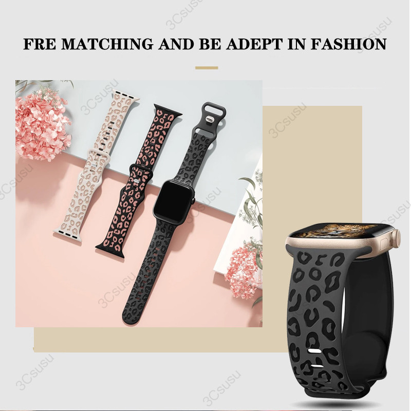 สายนาฬิกาข้อมือซิลิโคน สําหรับ Apple Watch 45 มม. 44 มม. 42 มม. 41 มม. 40 มม. 49 มม. 44 มม. Series 8 9 7 SE 6 5 4 3 Ultra 2 - รูปที่ 3