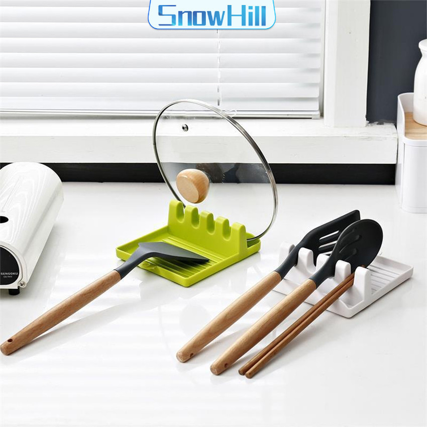 SnowHill ที่วางช้อนซุป ที่ครอบหม้อ ที่ใส่พลาสติก อเนกประสงค์ Kitchen shelf