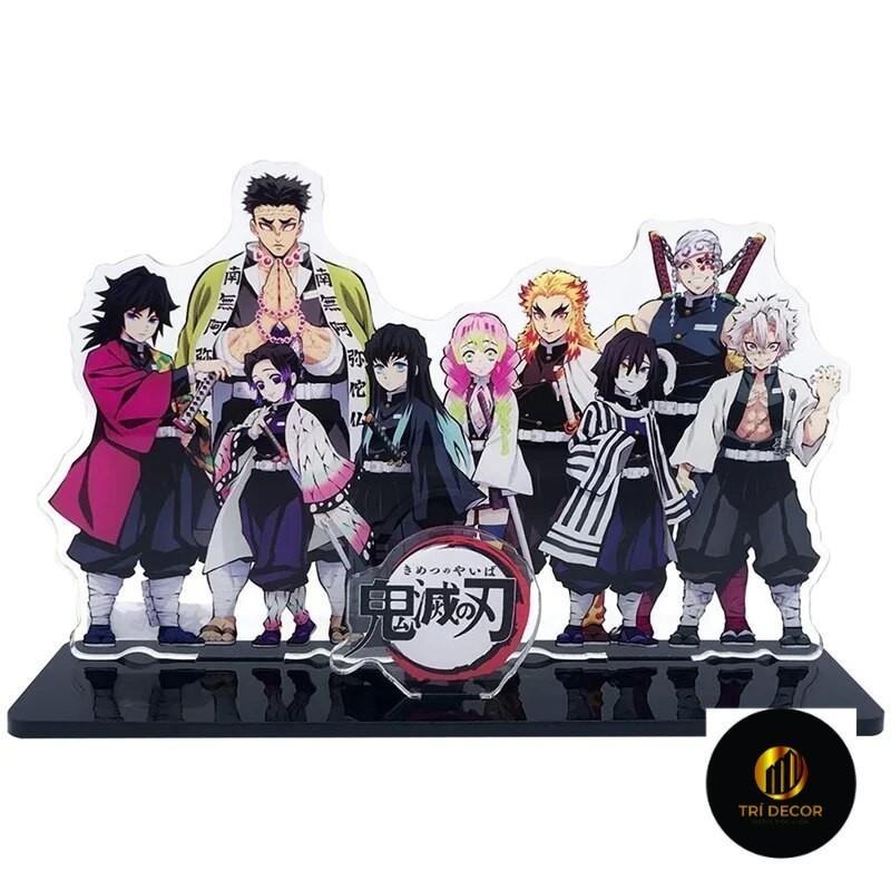 โมเดล Standee Blade of Ghost Kimetsu no yaiba Demon slayer Tanjiro Zenitsu 5 Study อุปกรณ์ตกแต่งโต๊ะเข้ามุม