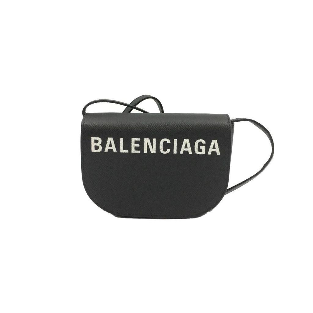 Balenciaga กระเป๋าสะพายไหล่ 1090 2123 หนังสีดํา จากญี่ปุ่น มือสอง

