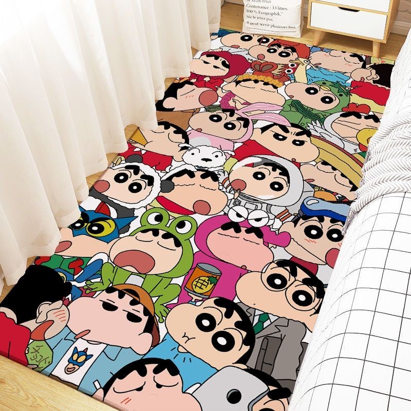 พรมปูพื้น ลายการ์ตูนน่ารัก ขนาดใหญ่ สําหรับห้องนอน หอพัก ระเบียง หน้าต่าง