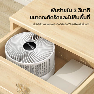 SUPER พัดลมพกพาชาร์จ ไร้สาย มีแบตในตัว พับเก็บได้ พกพาออกไปสะดวกขึ้น พัดลมพกพา USB ปรับแรงลมได้ ความเร็วลม 3 ระดับ