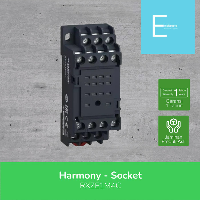 ซ็อกเก็ตเรียบง่ายไฟฟ้า Schneider 29 มม. / การกําหนดค่าผสม RXZE1M4C
