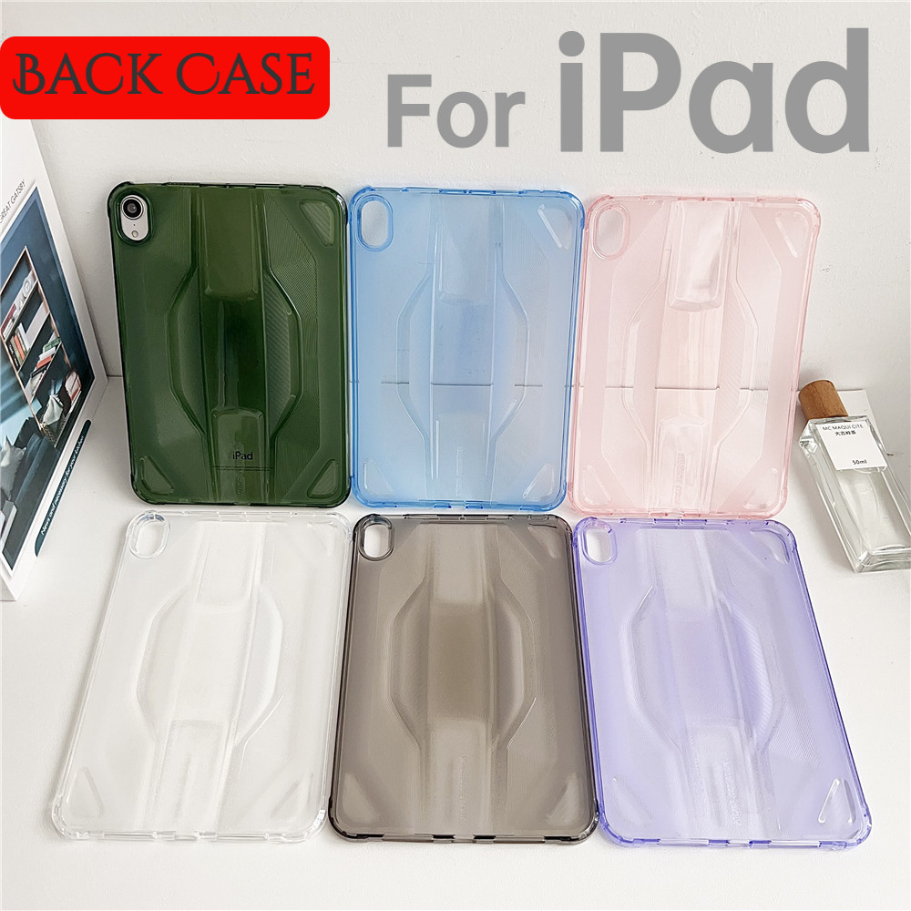 สําหรับ iPad Mini 7 4 5 6/iPad 5th 6th 7th 8th 9th 10th 10.2" 10.9" 9.7" 2017 2018/iPad Air 3/iPad Air 4th 5th/iPad Pro 11 Clear TPU Ultra Thin Back เคสซิลิโคน