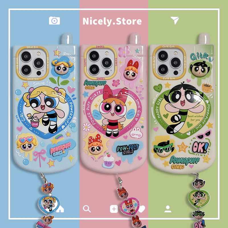 เคสโทรศัพท์มือถือ TPU ปิดด้านหลัง กันกระแทก ลายการ์ตูนเด็กผู้หญิง หัวใจ มีกระจกแต่งหน้า สําหรับ iPhone 15 14 13 12 Pro Max 11