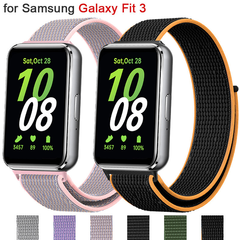 สายนาฬิกาข้อมือไนล่อน ปรับได้ สําหรับ Samsung Galaxy Fit 3 Samsung Galaxy Fit3