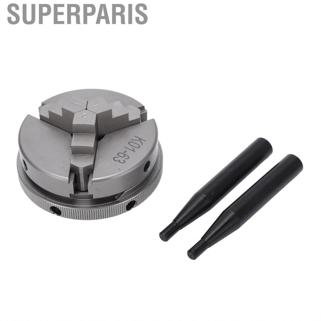 Superparis Lathe Chuck 3 Jaw 45Steel Accurate Manual Part For Machine Tools