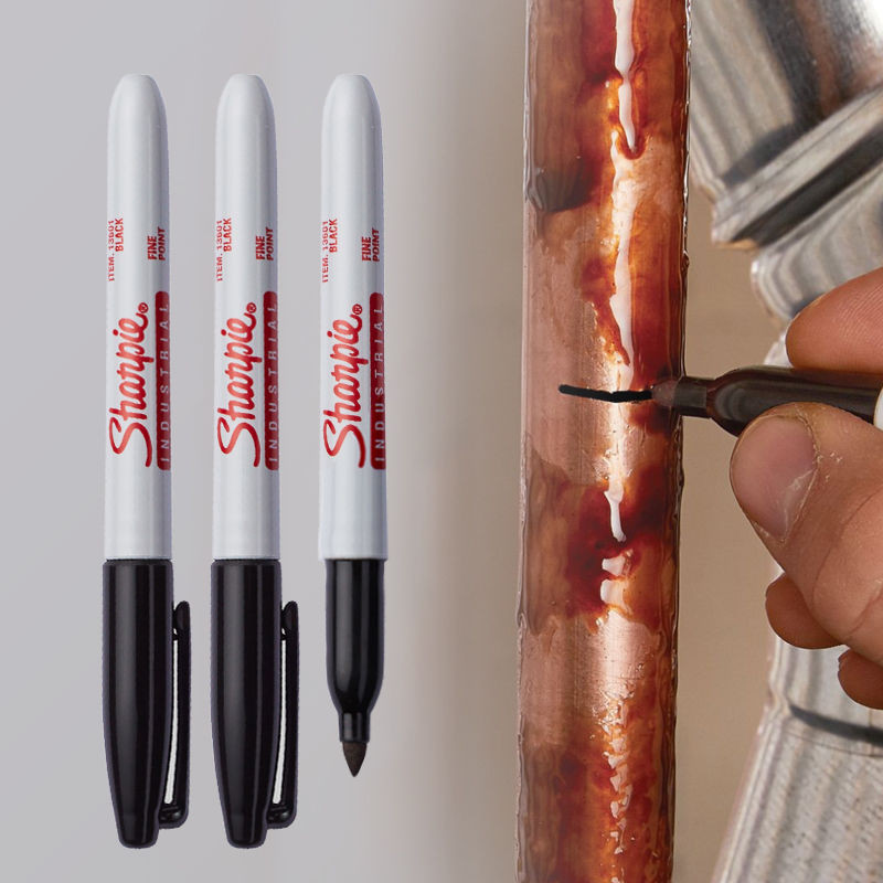 1 ชิ้น Sharpie 13601 อุตสาหกรรม 1 มิลลิเมตร Fine Point ถาวร Marker Tough ภายใต้ Extreme สภาพเครื่องหมายหมึกสีดํา