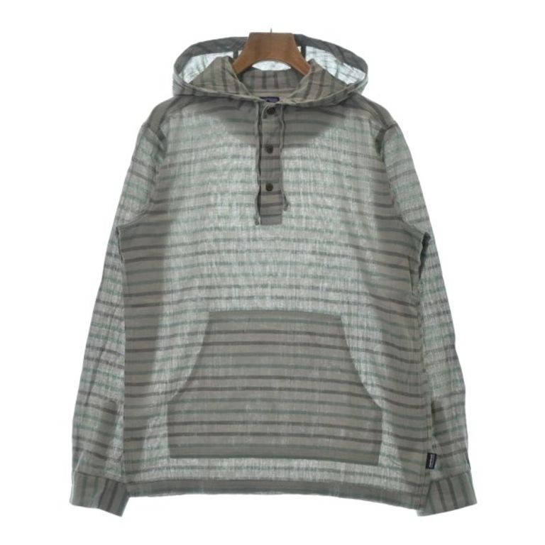 Patagonia I On AG Shirt gray Striped green Direct from Japan Secondhand