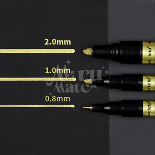 ปากกามาร์คเกอร์ สีเมทัลลิค ปากกาสีเงิน สีโครเมี่ยม ปากกามาร์กเกอร์ซิลเวอร์โกลด์ Liquid Chrome Marker DIY