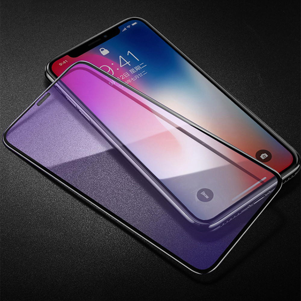 ฟิล์มกันมองกันเสือก เต็มจอแบบเคส iPhone XR 11 12 13 14 15 Pro Max/XS 6 7 8 Plus ฟิล์มป้องกันแสงสีฟ้า ฟิล์มกันรอยไอโฟน