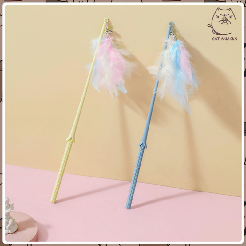 YTL ล่อแมว ของเล่นแมว ไม้ตกแมว แบบสปริง ลวดสลิง ไม้ตบแมว