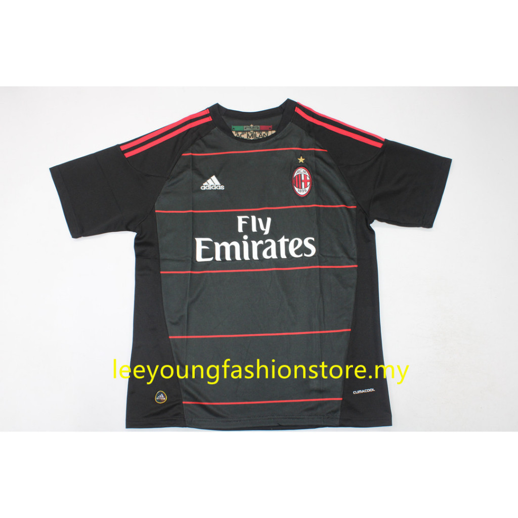 Ac Milan 10-11 Home Away Retro Soccer Jersey ฟุตบอล IBRAHIMOVIC RONALDINHO PATO เสื้อ