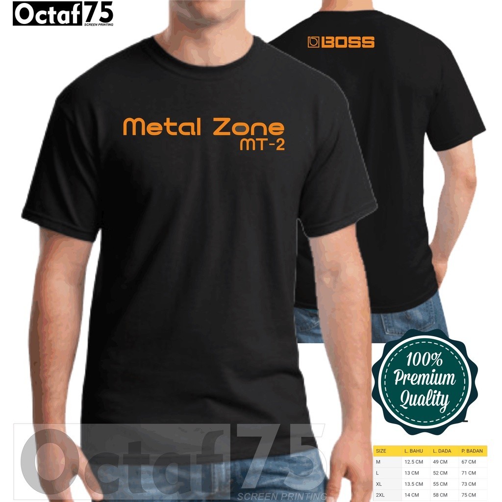 เสื้อยืด ผ้าฝ้าย พิมพ์ลาย METAL ZONE 30s Guitar Effect STOMPBOK-Trigger สําหรับผู้ชาย และผู้หญิง