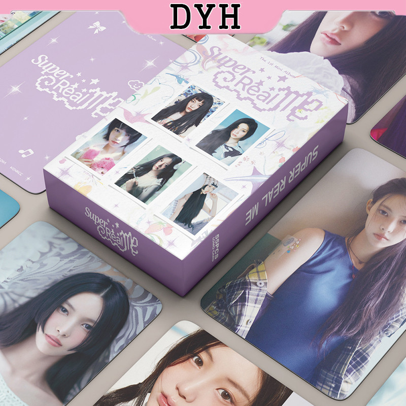 โฟโต้การ์ด ILLIT SUPER REAL ME Album KPOP LOMO การ์ดสะสม 55 ชิ้น