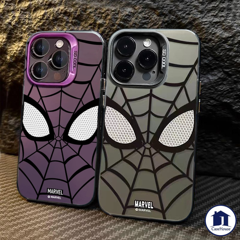 ส่งจากไทย Cool Spider-Man Soft Case ใช้ได้กับ iPhone 11 7 8 Plus 15 13 12 11 14 Pro Max XR 7Plus 15 14 Plus X XS Max