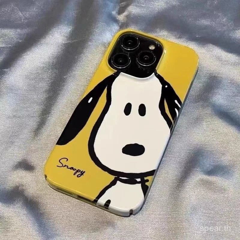 เคสโทรศัพท์ลายการ์ตูน Snoopy น่ารัก สำหรับ iPhone 14 15 16 Pro Max 14 Pro Max XS XR 8 Plus 12 Pro 13
