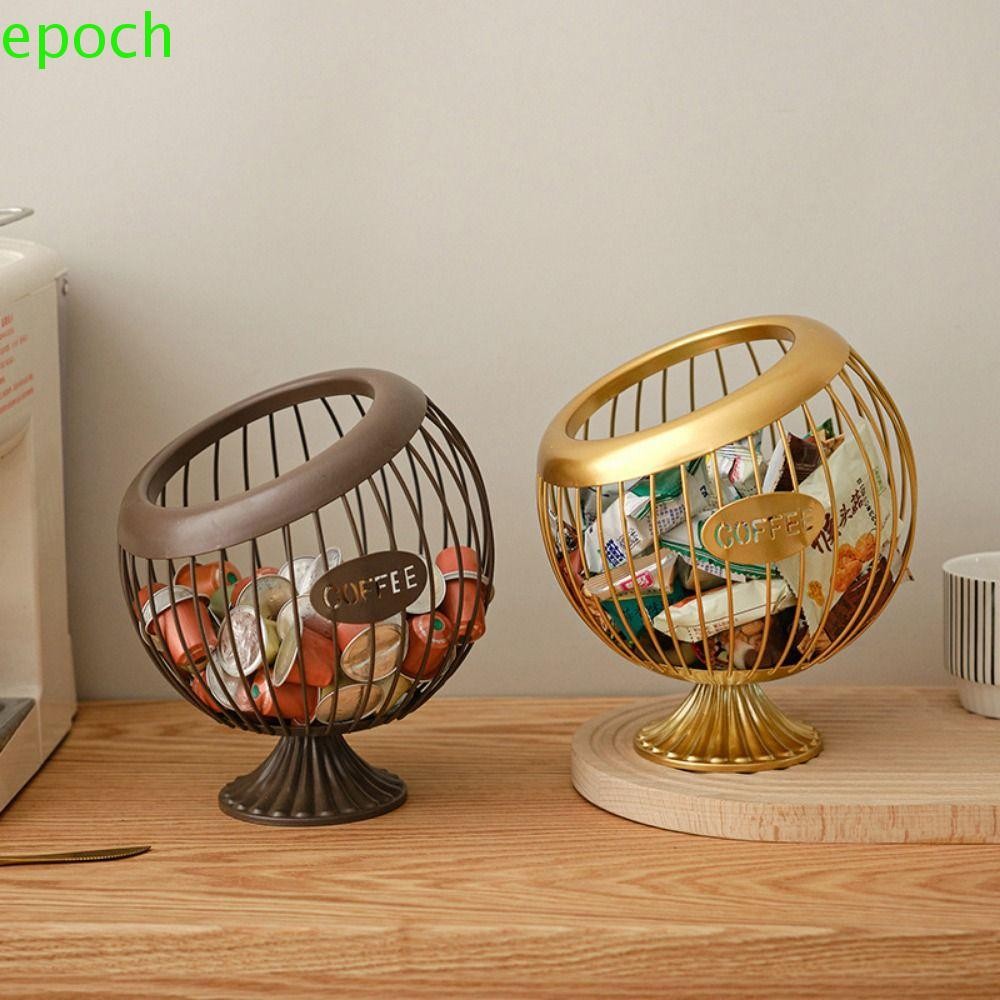 Epoch Coffee Pod Container ที่วางแคปซูลเอสเปรสโซเหล็ก ความจุใหญ่ อเนกประสงค์