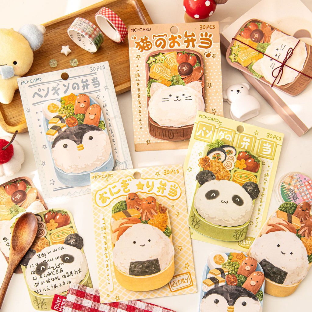 ไดลี่|ลายสร้างสรรค์น่ารัก คนต่างด้าวบันทึกเหนียวอร่อยร้านเบนโตะสติกเกอร์บันทึกเหนียวสํานักงานนักเรียนข้อความกระดาษโน้ตโน๊ตบุ๊คฐานตกแต่งวัสดุโน๊ตบุ๊คสติ