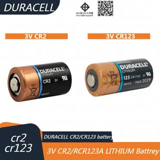 Duracell แบตเตอรี่ลิเธียม 3V CR123A CR2 123A CR17345 DL123A 16340 battery