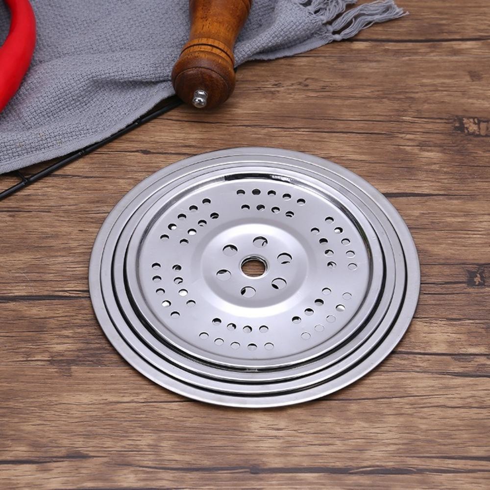 Benjmoore อุปกรณ์ครัว Steamer, ช่องหม้อต้มสแตนเลสแผ่นนึ่ง, ชั้นวางหม้อหุงข้าวนึ่งทรงกลม 16-34 ซม. - รูปที่ 7