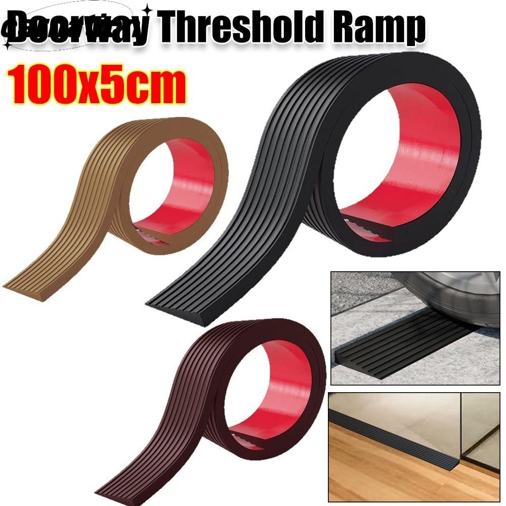 Carnation ยางลาด, ทนต่อการสึกหรอ Self-กาว Doorway Thresor Ramp, PVC ทนทานลาย 1M บันไดเทปกันลื่น