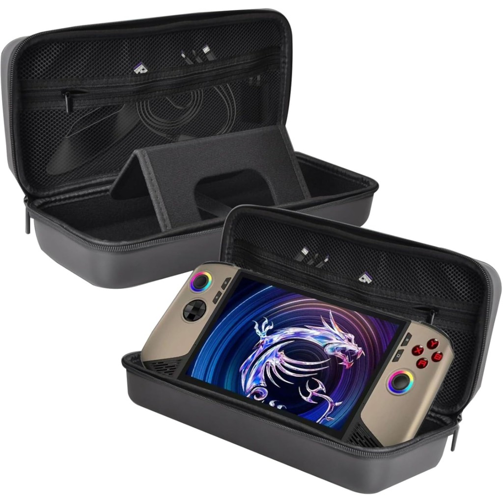 กระเป๋าถือสําหรับ MSI Claw 8 Ai + / Msi Claw A8 bz2em กระเป๋าเดินทางหนัง PU EVA ป้องกัน Hard Cover แบบพกพาสําหรับ Claw 8 Ai + เกมคอนโซลมือถืออุปกรณ์เสริม