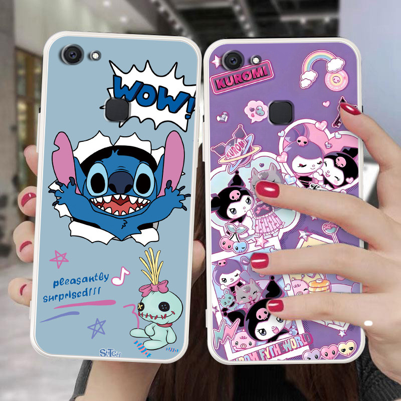 เคสนุ่มสีขาวสําหรับ VIVO V7 Plus 1716 V7 1718 Anticrack ปลอกคุณภาพสูง TPU ป้องกันเต็มยางซิลิโคนเคสโทรศัพท์