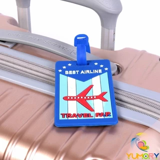 Yumory ป้ายห้อยกระเป๋า PVC ป้ายติดกระเป๋าเดินทาง แท็กกระเป๋าเครื่องบิน luggage tag