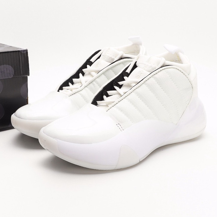 รองเท้าบาสเก็ตบอล Adidas Harden Vol.7 รองเท้าผ้าใบลำลองสำหรับผู้ชายสีขาว  unisex