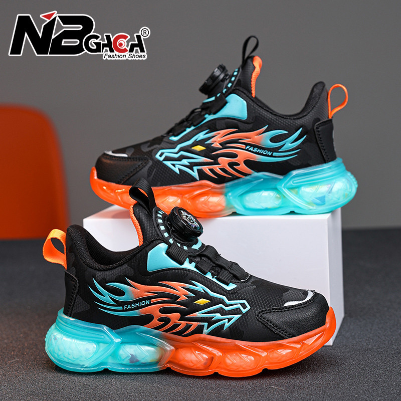 รองเท้าผ้าใบลําลอง แบบหนัง น้ําหนักเบา ป้องกันการลื่นไถล เหมาะกับการวิ่ง และเดิน สําหรับเด็กผู้ชาย ไซซ์ 28-39 2024