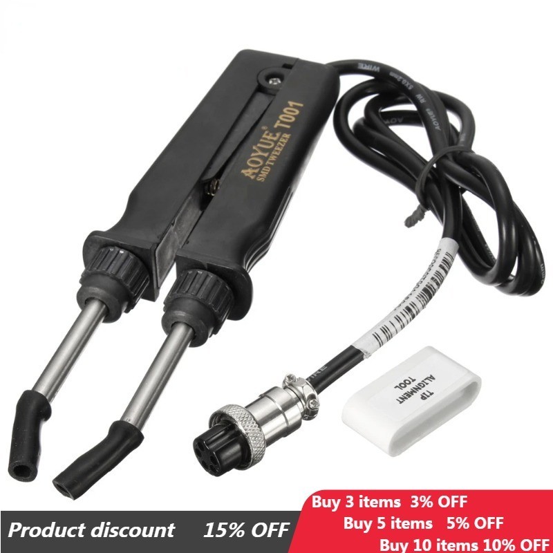 Orginal AOYUE 950 แหนบไฟฟ้า ไอซีบัดกรี แหนบร้อน สําหรับ BGA SMD ซ่อม T001