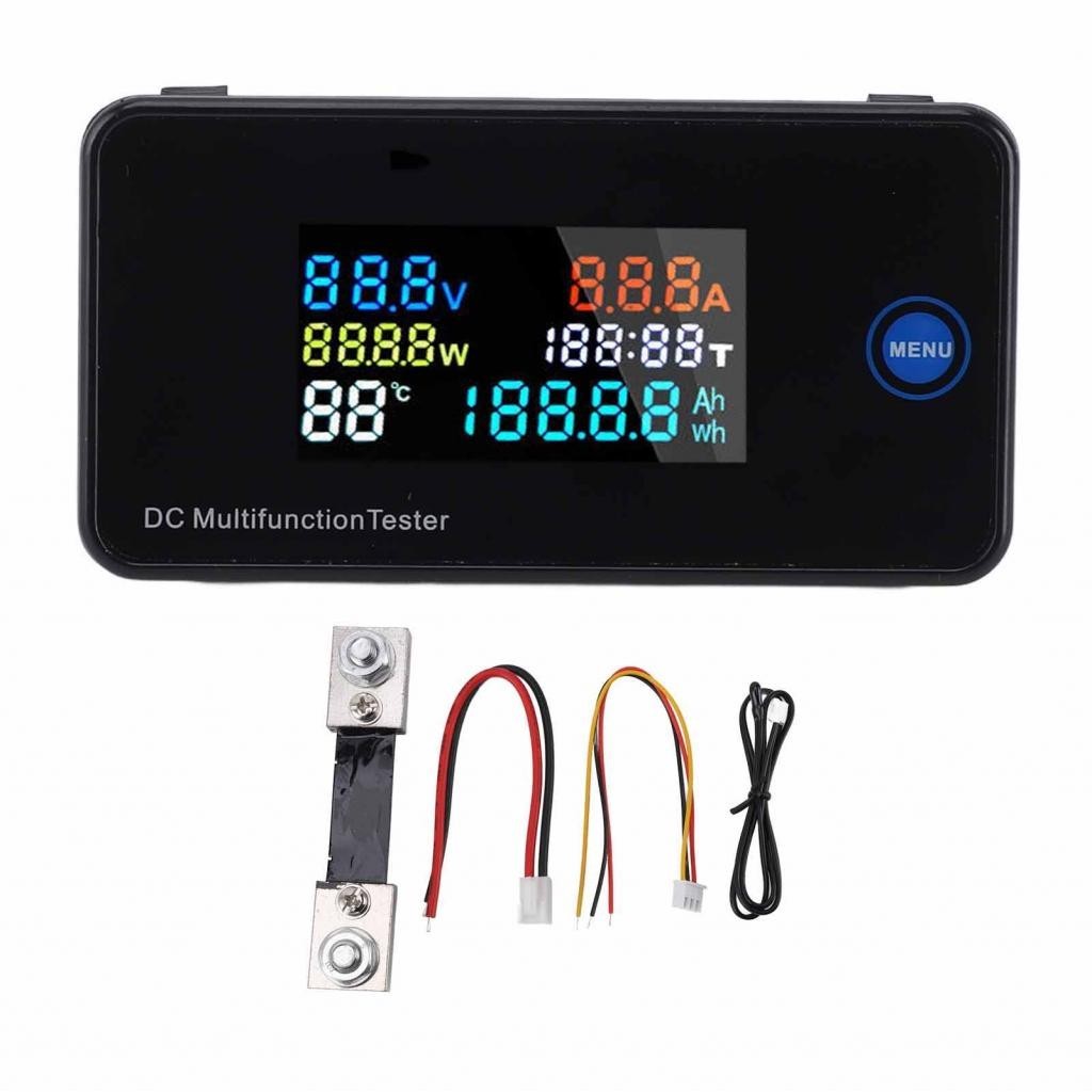 DC Multifunctional Tester  8‑120V Voltage Current Power Meter Compact Size for Electrical Monitoring