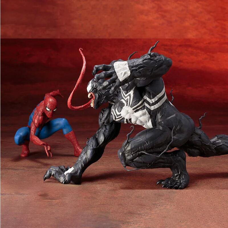 โมเดลฟิกเกอร์ Marvel Spider Man Venom SHF Edward Brock Joints PVC ของเล่นสําหรับเด็ก