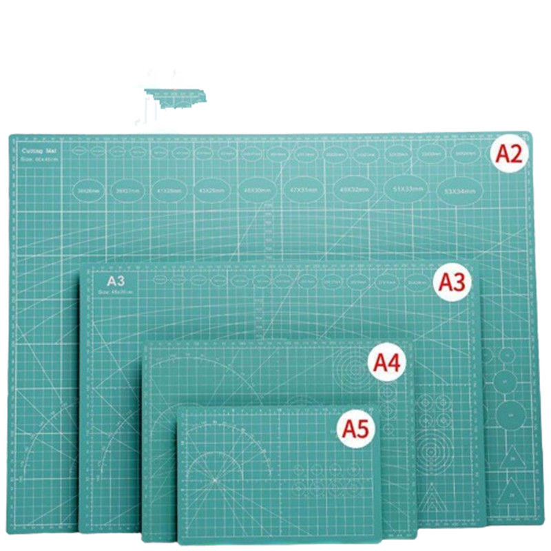 Junesix (A2,A3,A4,A5)เเผ่นรองตัดกระดาษสีเขียว