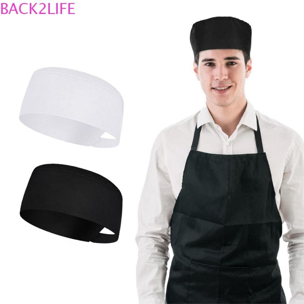 Back2life หมวกเชฟสไตล์ญี่ปุ่น พร้อมตาข่าย ระบายอากาศ ปรับได้ ใส่สบาย หมวกซูชิ หมวกทํางาน ทั้งสองเพศ