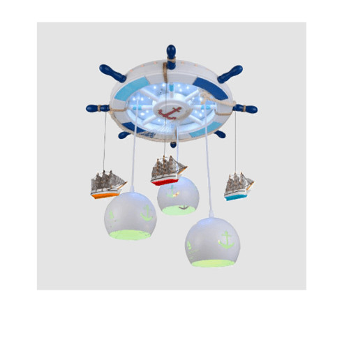 room_shop101 EILON โคมไฟแขวนแฟนซี รุ่น MD8180 สีฟ้า