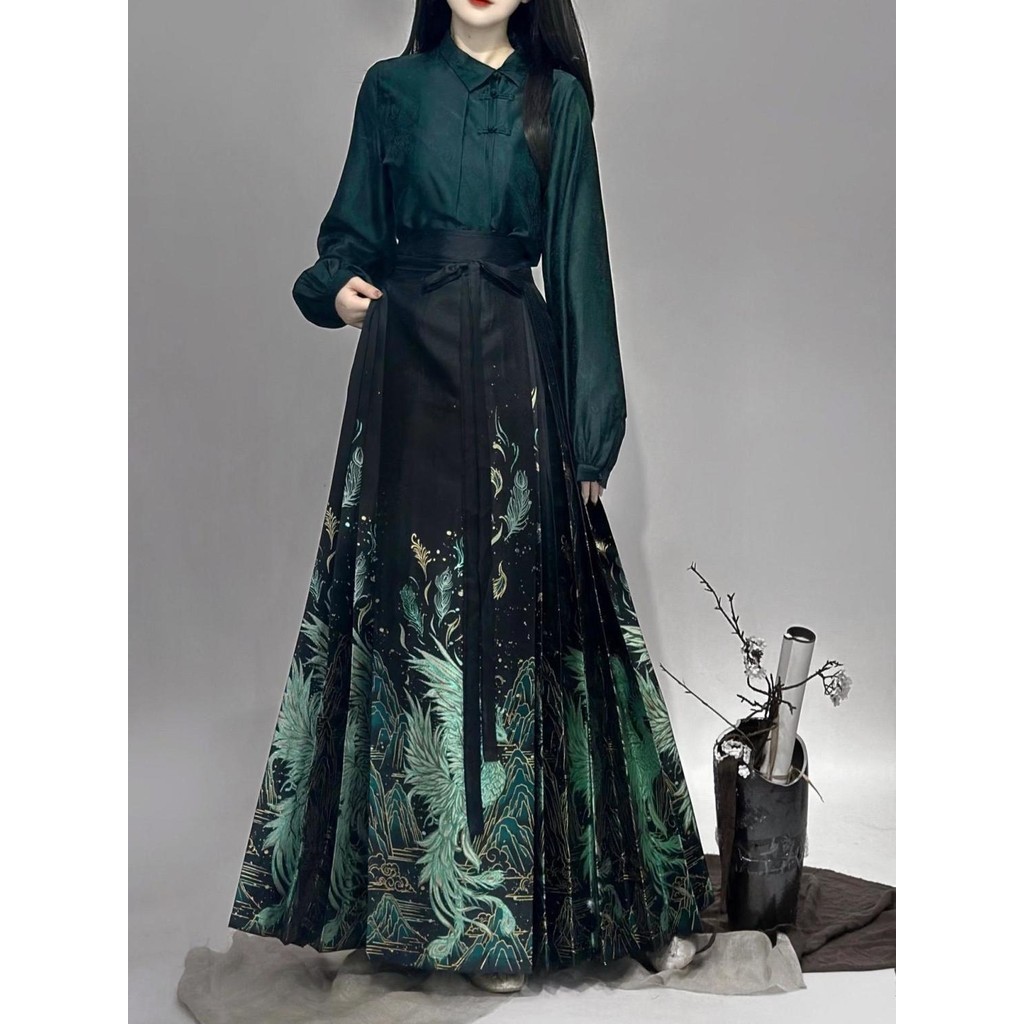 【Crush Molly】 [Qingyu] Original Ming horse face skirt autumn and winter new Chinese style suit