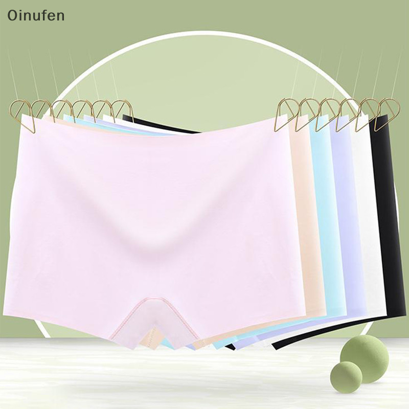 Onu กางเกงบ็อกเซอร์ ผ้าเรยอน แบบบาง ไร้รอยต่อ ขนาดใหญ่ สําหรับผู้หญิง FEI