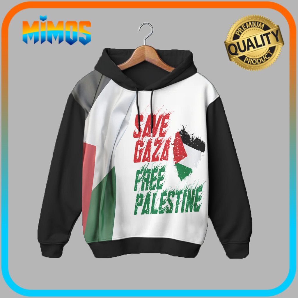 เสื้อฮู้ดเด็ก S1201 Save Gaza 3D เกมเด็ก S1201 Save Gaza_JA เสื้อผ้าเกมเด็ก 3D - Mimos