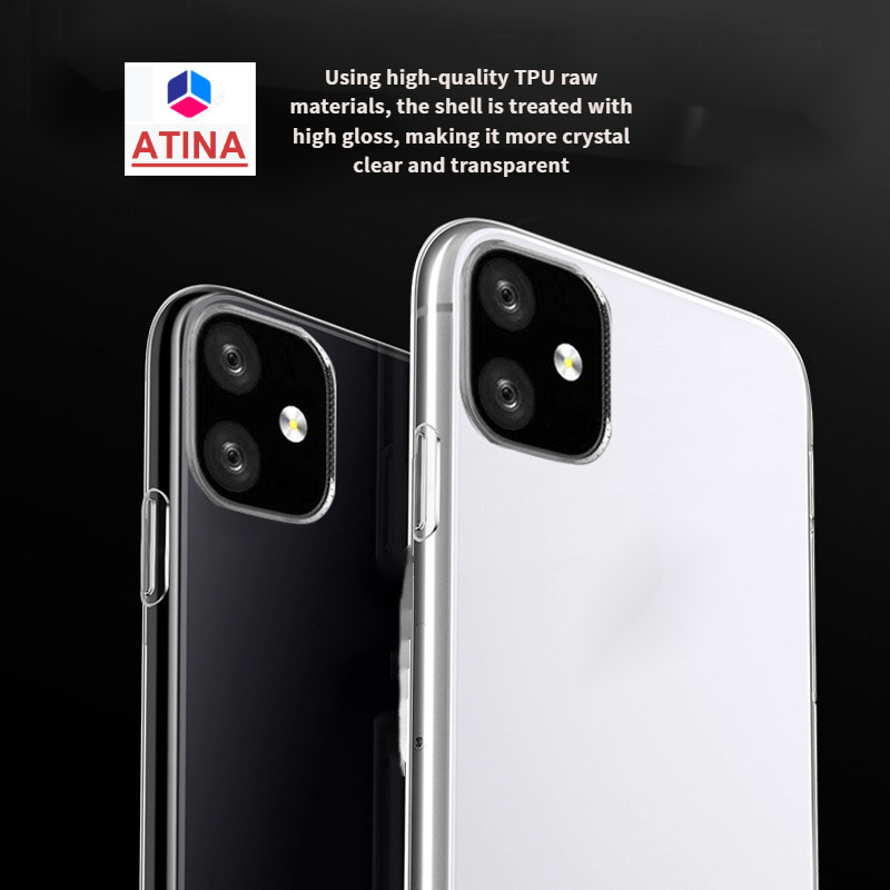 【ATINA】เคสโทรศัพท์มือถือ Tpu นิ่ม แบบใส บางพิเศษ สําหรับ Apple iPhone 14 Pro SE2