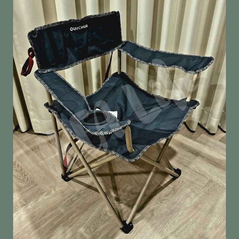 เก้าอี้พกพา 🔥🔥พร้อมส่ง🔥🔥 DECATHLON เก้าอี้สนามพับได้ เก้าอี้แคมป์ปิ้ง ที่วางขา ที่พักเท้า QUECHUA เก
