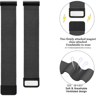 สายนาฬิกาสำหรับGarmin 245music245 165 158 55 645 570 42mm vivoactive5 active6 venu venusq2สแตนเลส