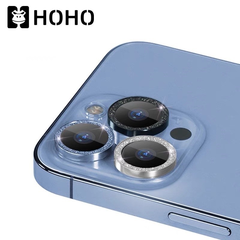 Yเพชรแฟลชฟิล์มกล้อง ใช้สำหรับ iPhone 15 14 Plus 11 12 13 14 15 Pro Max Mini ฟิล์