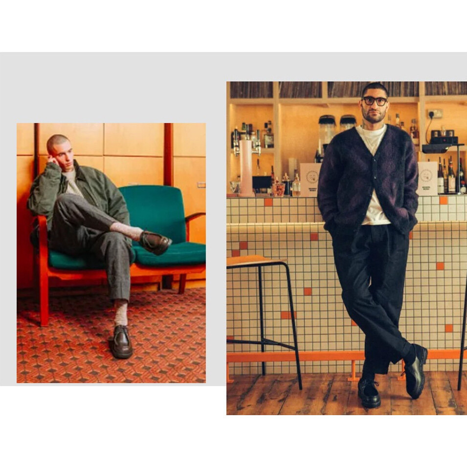 ย้อนยุคทํางานสไตล์ผู้ชายเยาวชน2024ฤดูใบไม้ผลิใหม่ธุรกิจอเมริกันแตะจิงโจ้รองเท้าอังกฤษสบายๆสีดํารอบนิ้วเท้าดาร์บี้รองเท้าหนังขนาดเล็ - รูปที่ 7