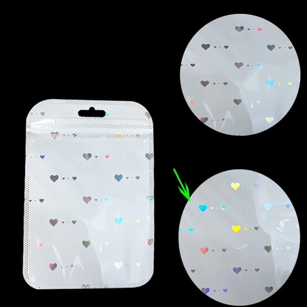 Toptool ถุงบรรจุภัณฑ ์ 50 ชิ ้ น , ถุงปิดผนึกด ้ วยตนเองหัวใจเลเซอร ์ แบบผนึกได ้ , ถุงของขวัญพลาสติกเรียบง ่ าย - รูปที่ 6