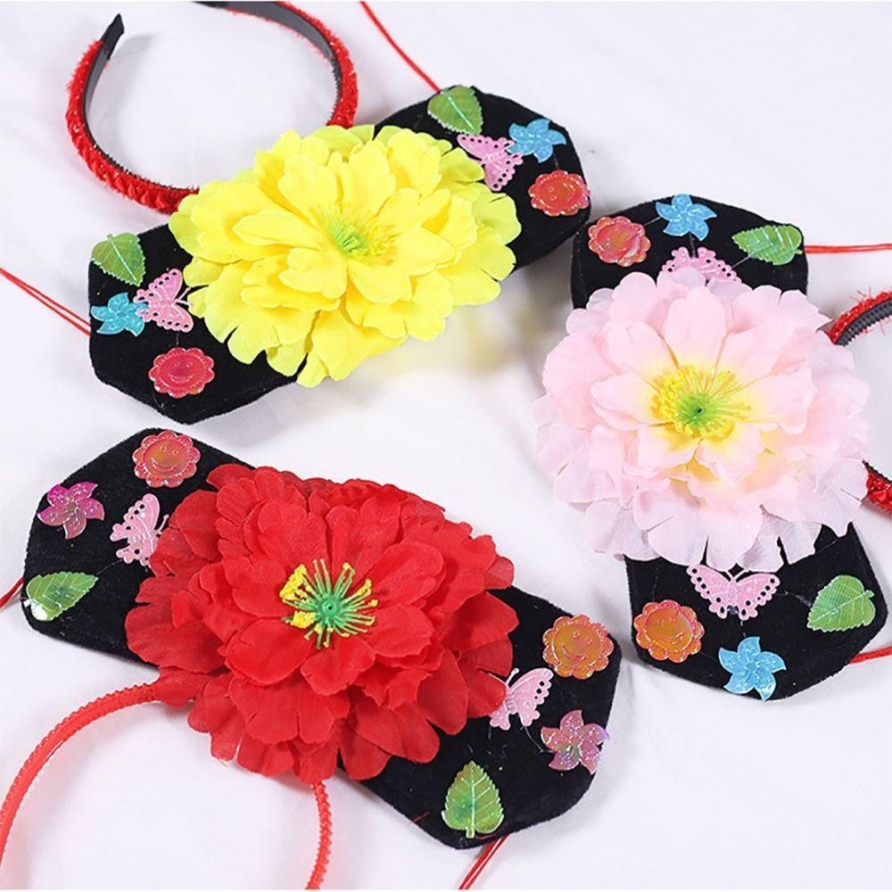 WELLNOW แถบคาดศีรษะสไตล์จีนโบราณ, อุปกรณ์คอสเพลย์สำหรับผู้ใหญ่, เหมาะสำหรับงานแต่งงานและโอกาสพิเศษ - รูปที่ 3