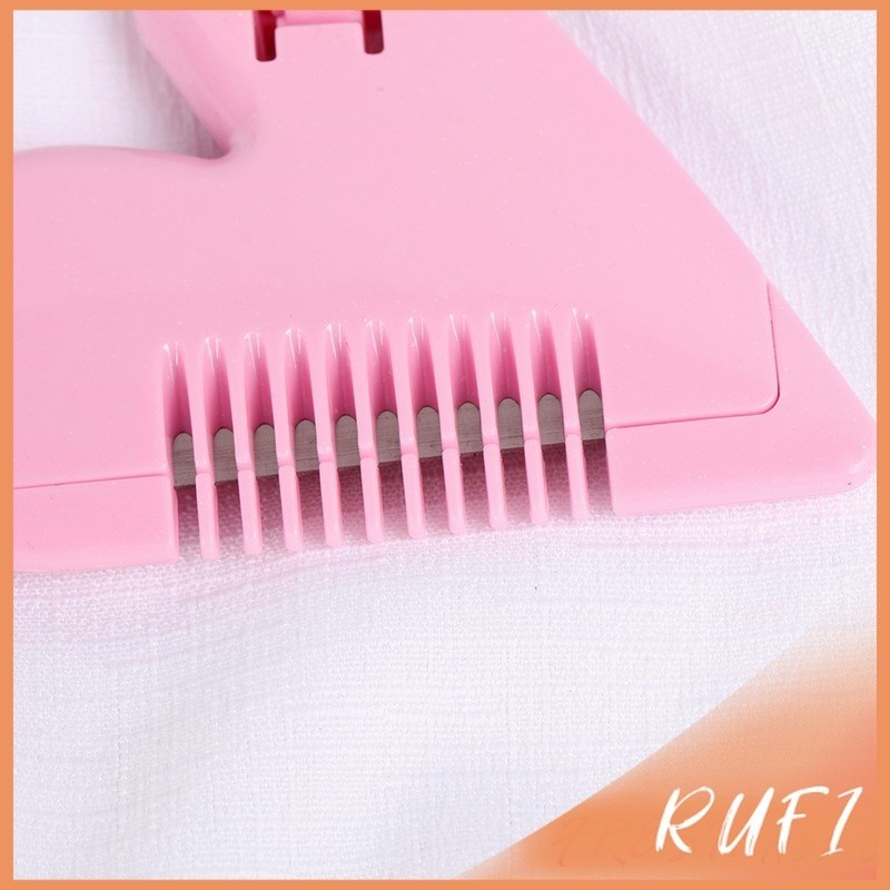 RUFI หวีหมออ้อย สีชมพู ซอยผม ซับให้ผมบาง barber comb - รูปที่ 2